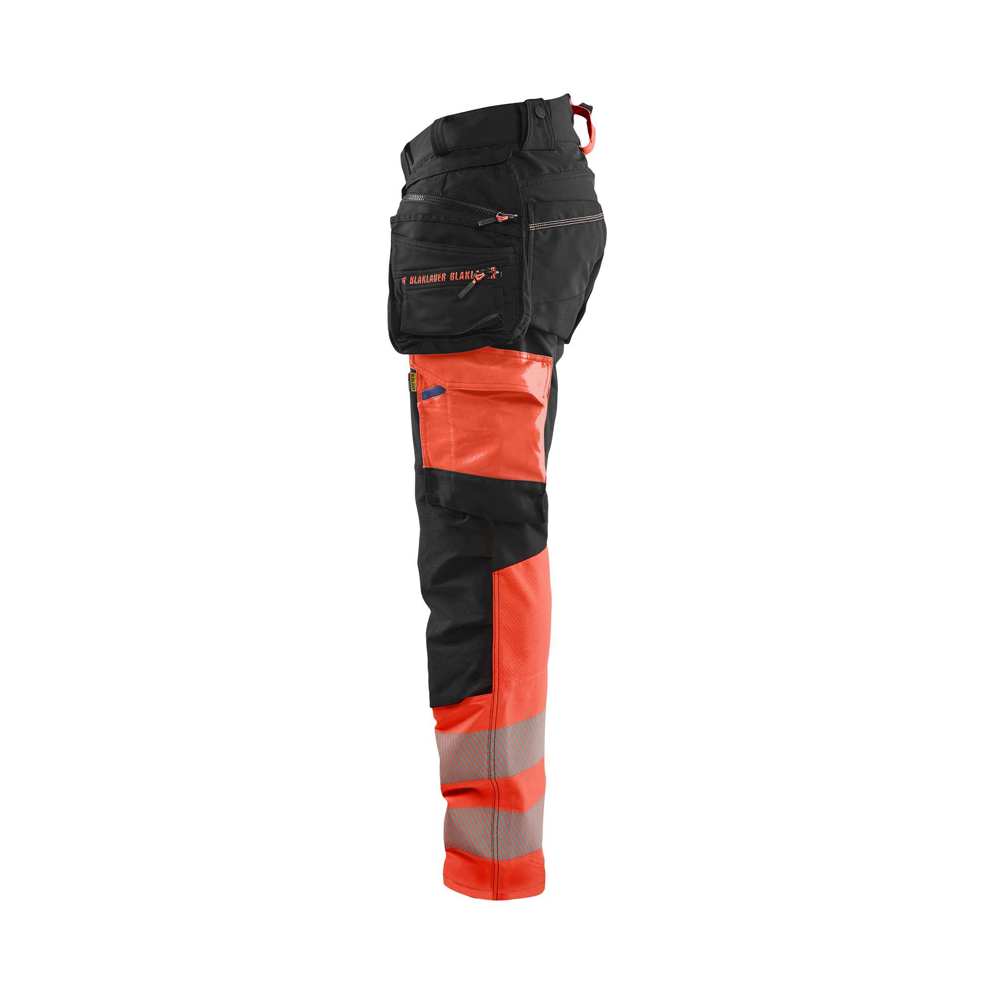 BLAKLADER 11251648 Hi Vis Reflective Work Trousers Men - double weave